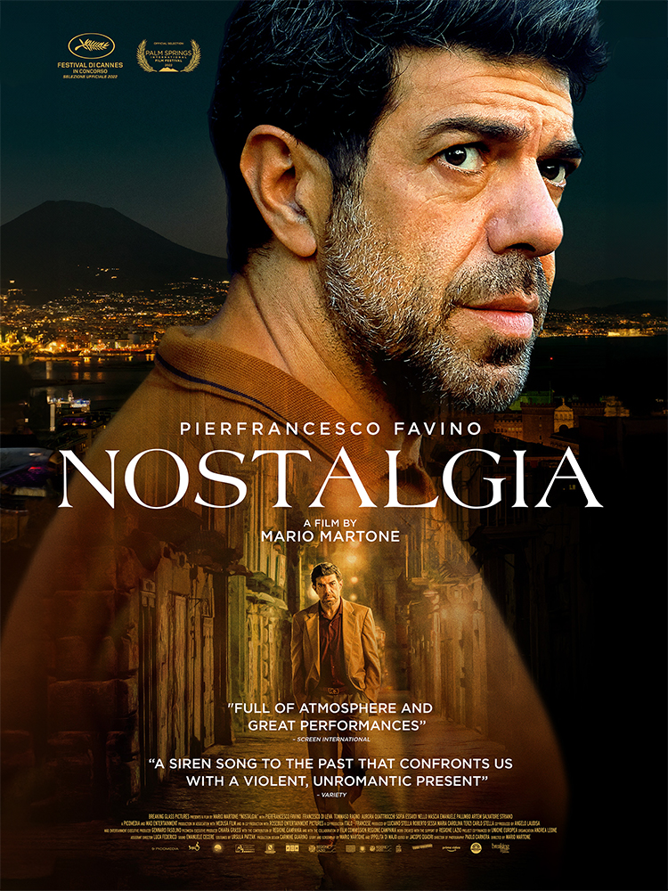 Nostalgia movie poster showing an image of the main character